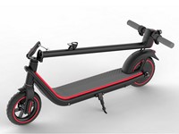 Electric Kick Scooter, 380W Rear-wheel Drive, 8.5" Solid Rubber Tire, 858 Series Commuter Scooter