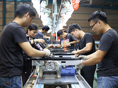 Assembling of various scooter parts