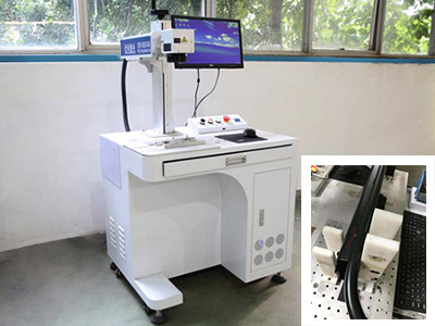 Laser marking machine is used to mark logo on frame and stem.